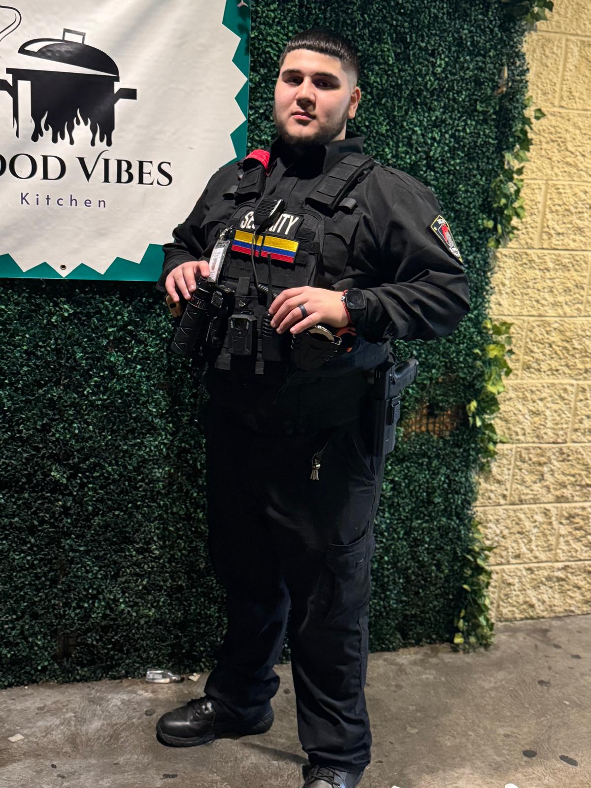 FDI Security guard on duty
